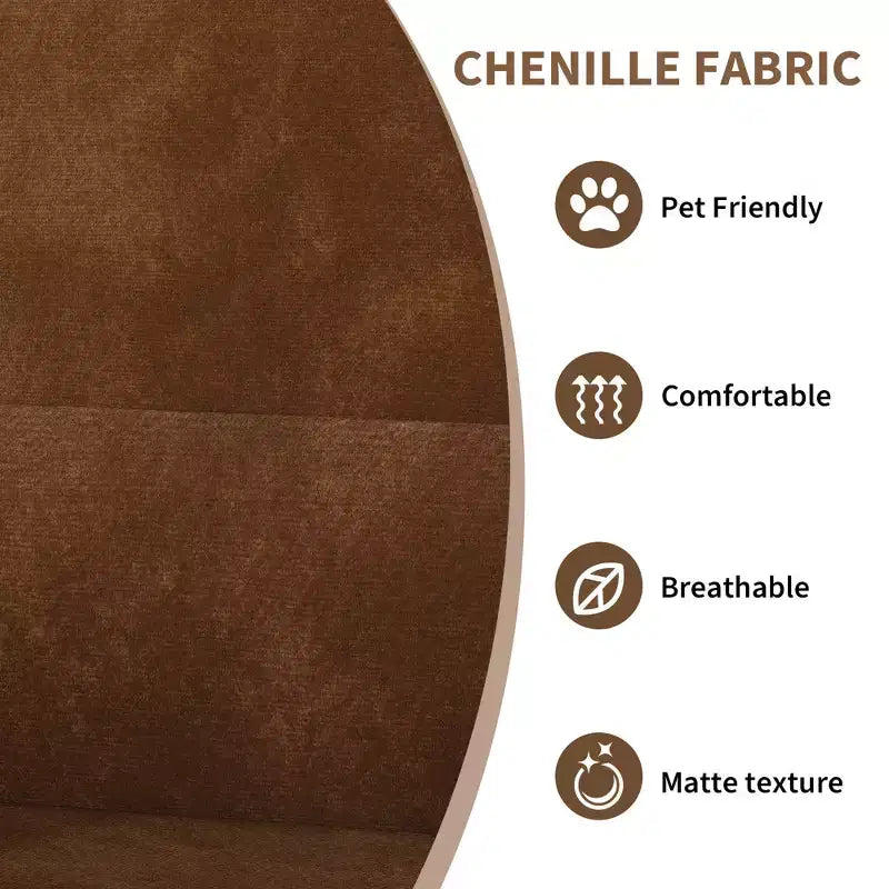 Modern Accent Chair, Wood Frame Sofa Chair, Comfortable Reading Armchair for Living Room, Bedroom, Apartment, Corner