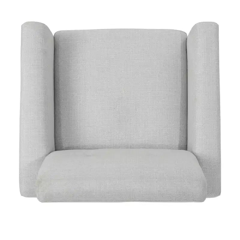 GDFStudio Teche Mid-Century Modern Fabric Upholstered Tufted Club Chair with Splayed Leg