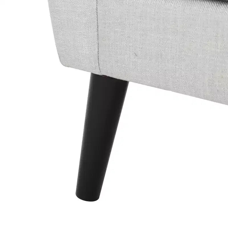 GDFStudio Teche Mid-Century Modern Fabric Upholstered Tufted Club Chair with Splayed Leg
