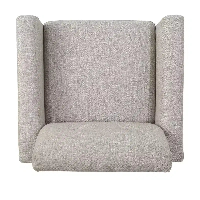 GDFStudio Teche Mid-Century Modern Fabric Upholstered Tufted Club Chair with Splayed Leg