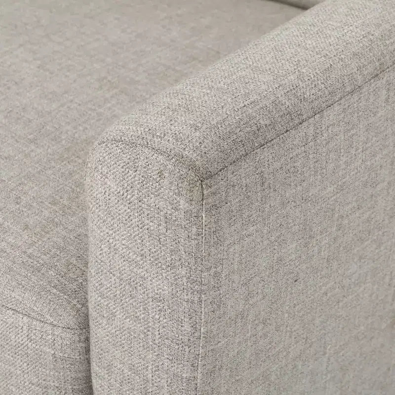 GDFStudio Teche Mid-Century Modern Fabric Upholstered Tufted Club Chair with Splayed Leg