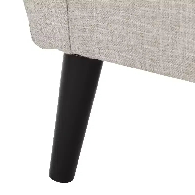 GDFStudio Teche Mid-Century Modern Fabric Upholstered Tufted Club Chair with Splayed Leg