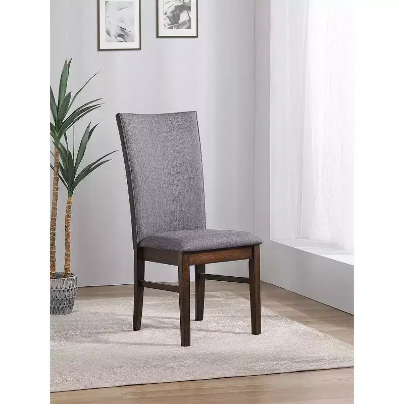 Coaster,Sherwood Upholstered Dining Side Chair Grey (Set of 2)