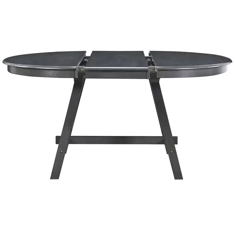 Okak Round Extendable Dining Table Modern Mid-Century Wood Dining Table for 4 to 6, for Meeting Room, Living Room