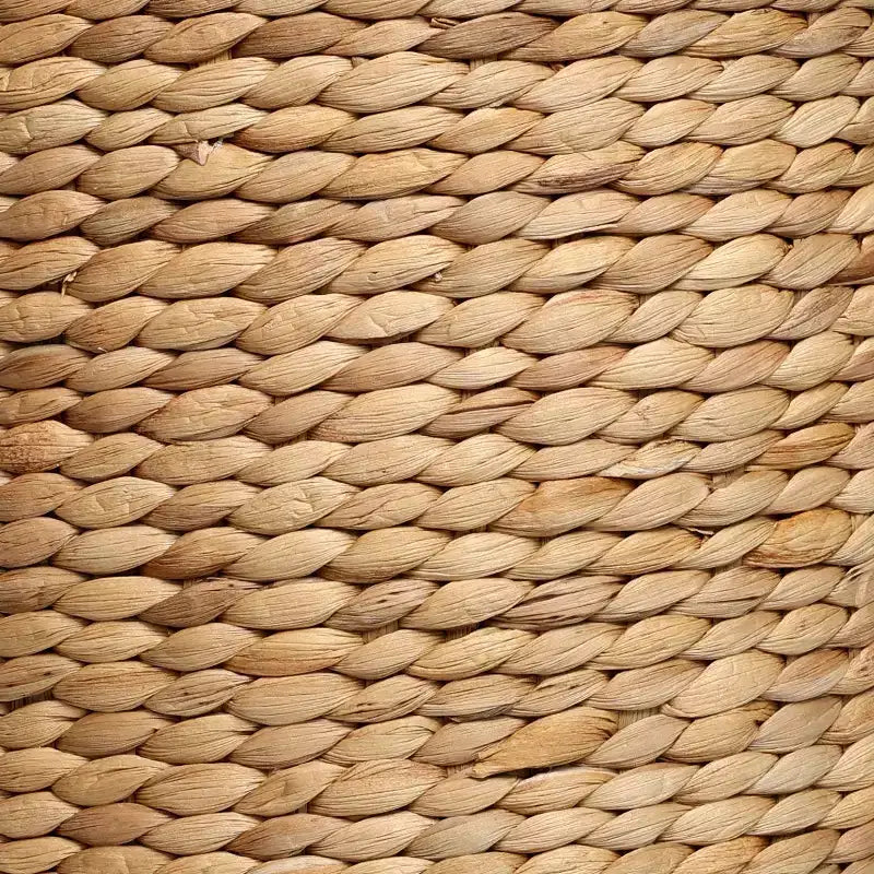 JONATHAN Y Zoey Modern Coastal Hand-Woven Hyacinth Stool