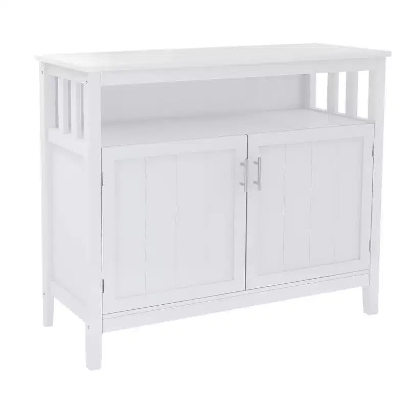 Okak Buffet Cabinet with Storage, Kitchen Sideboard with 1 Open Shelf & 1 Adjustable Shelves, Accent Console Table for Living/Dining Room