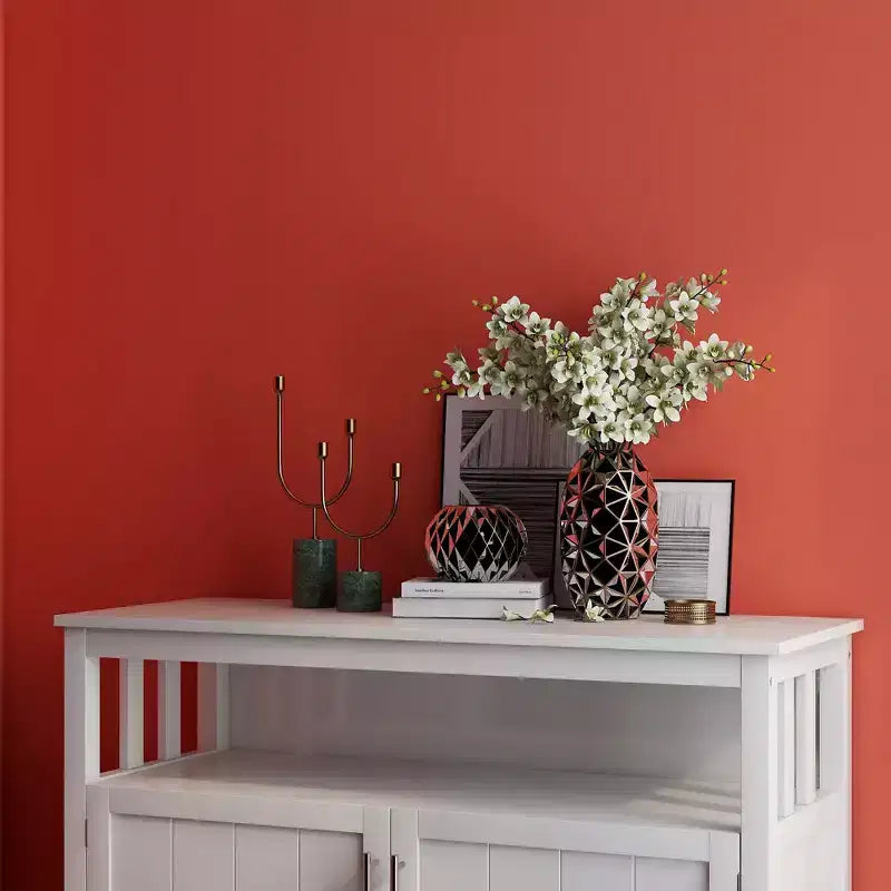 Okak Buffet Cabinet with Storage, Kitchen Sideboard with 1 Open Shelf & 1 Adjustable Shelves, Accent Console Table for Living/Dining Room