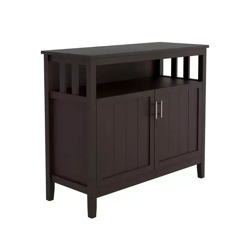 Okak Buffet Cabinet with Storage, Kitchen Sideboard with 1 Open Shelf & 1 Adjustable Shelves, Accent Console Table for Living/Dining Room