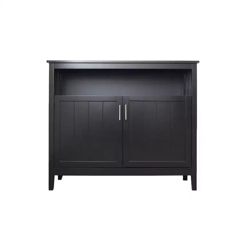 Okak Buffet Cabinet with Storage, Kitchen Sideboard with 1 Open Shelf & 1 Adjustable Shelves, Accent Console Table for Living/Dining Room