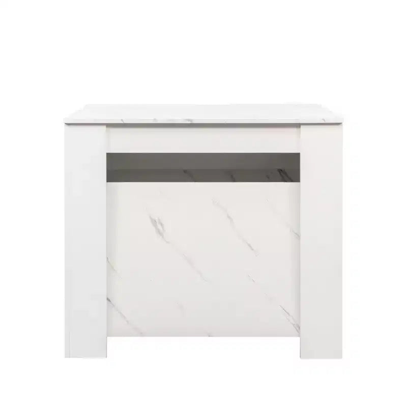 GDFStudio Lunelle Modern Wooden Extendable Console and Dining Table