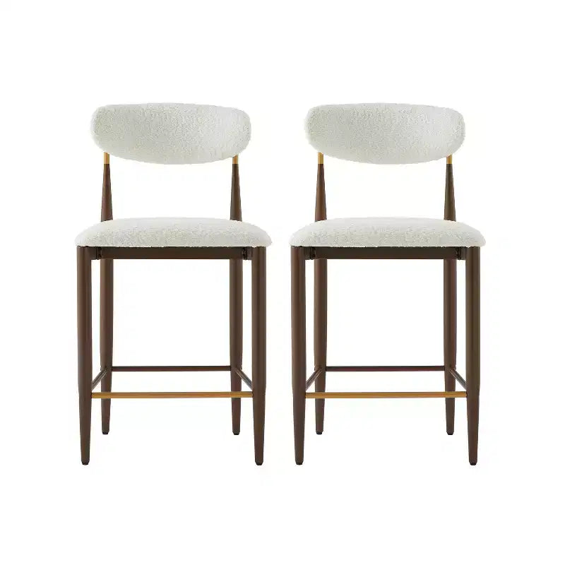 Christopher Knight Home Eloin Modern Upholstered Armless Counter Stools (Set of 2)
