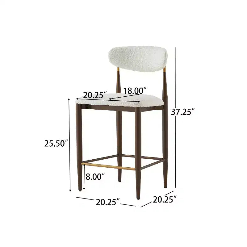Christopher Knight Home Eloin Modern Upholstered Armless Counter Stools (Set of 2)