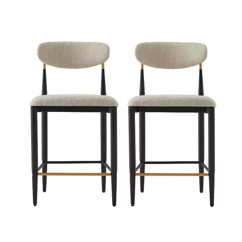 Christopher Knight Home Eloin Modern Upholstered Armless Counter Stools (Set of 2)
