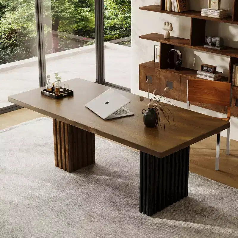 Luck Live Mid-Century Modern 66.9 Desk, Computer Desk & Office Workbench
