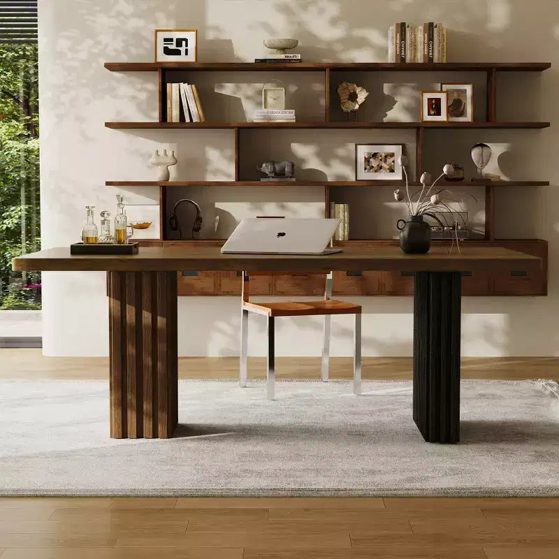 Luck Live Mid-Century Modern 66.9 Desk, Computer Desk & Office Workbench