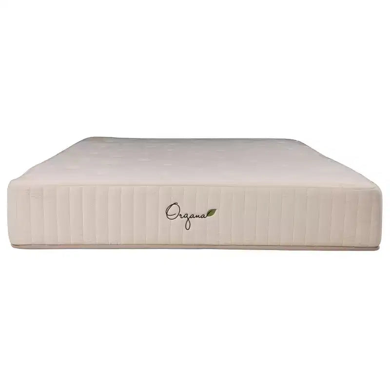 HomeStock Organa Plush 10 in. Latex Pocket Spring Mattress, Beige