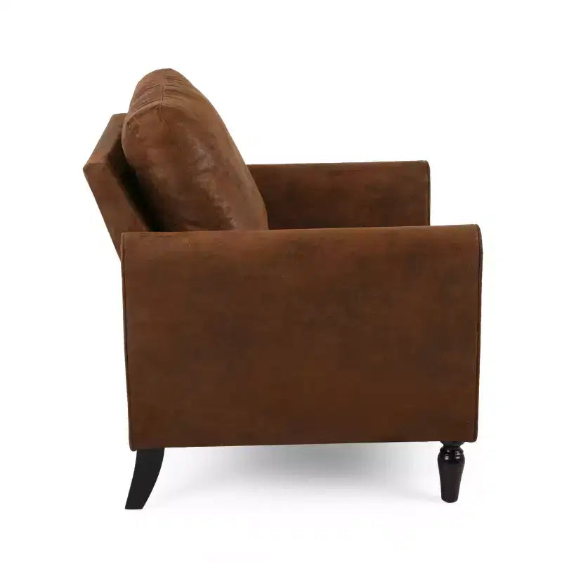 GDFStudio Marquette Contemporary Microfiber Upholstered Club Chair