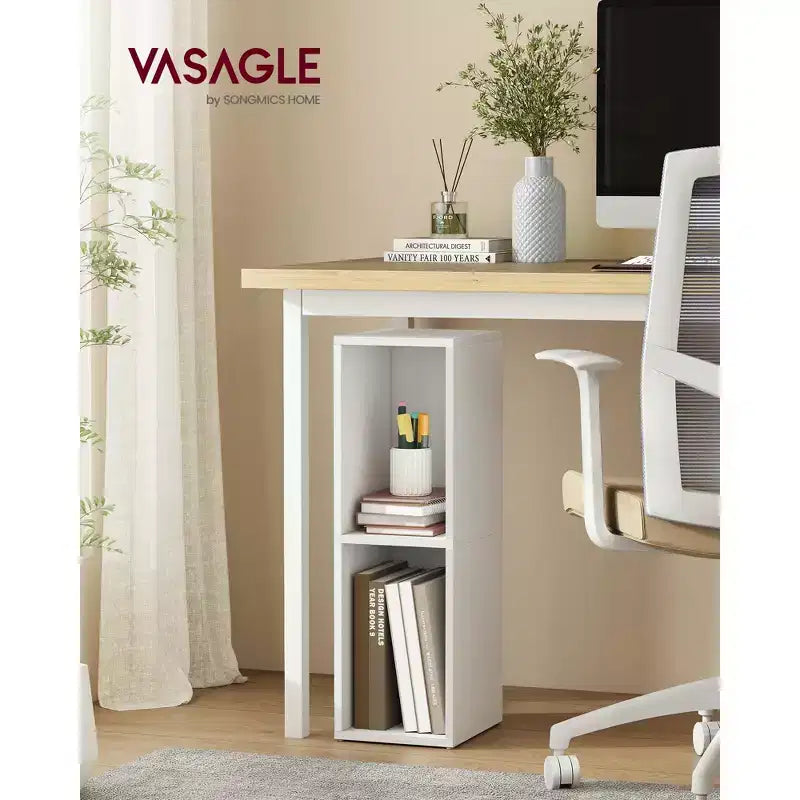 Cube Bookcase, Open Shelf Organizer for Living Room/Office, Space-Saving Corner Design, Tool-Free Assembly