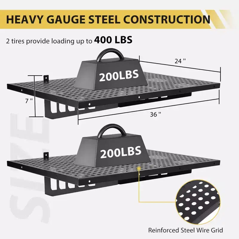2 Pack Garage Storage Rack