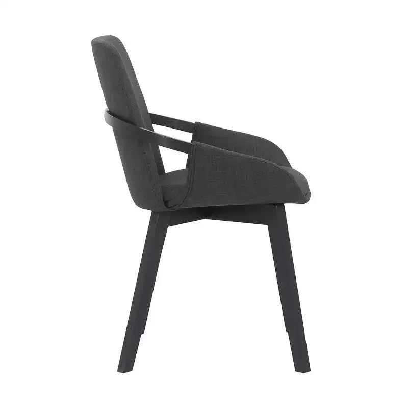 Armen Living,Greisen Modern Wood Dining Room Chair in BLACK