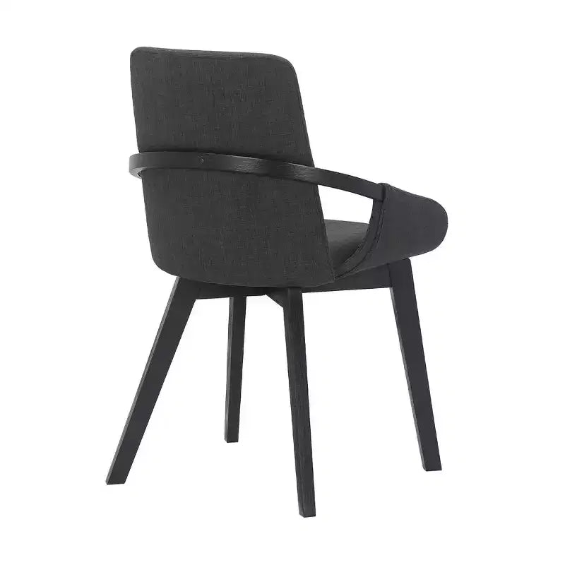 Armen Living,Greisen Modern Wood Dining Room Chair in BLACK