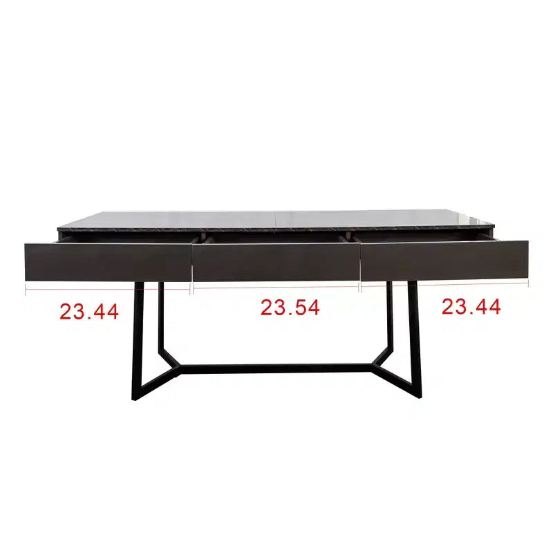 GDFStudio Fairmont Modern Office Desk with 3 Drawers