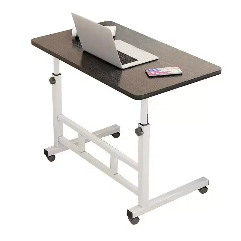 Standing Desk Adjustable Height, Mobile Stand Up Desk with Wheels, Small Computer Desk Rolling Desks, Portable Laptop Desk Home Office Desks