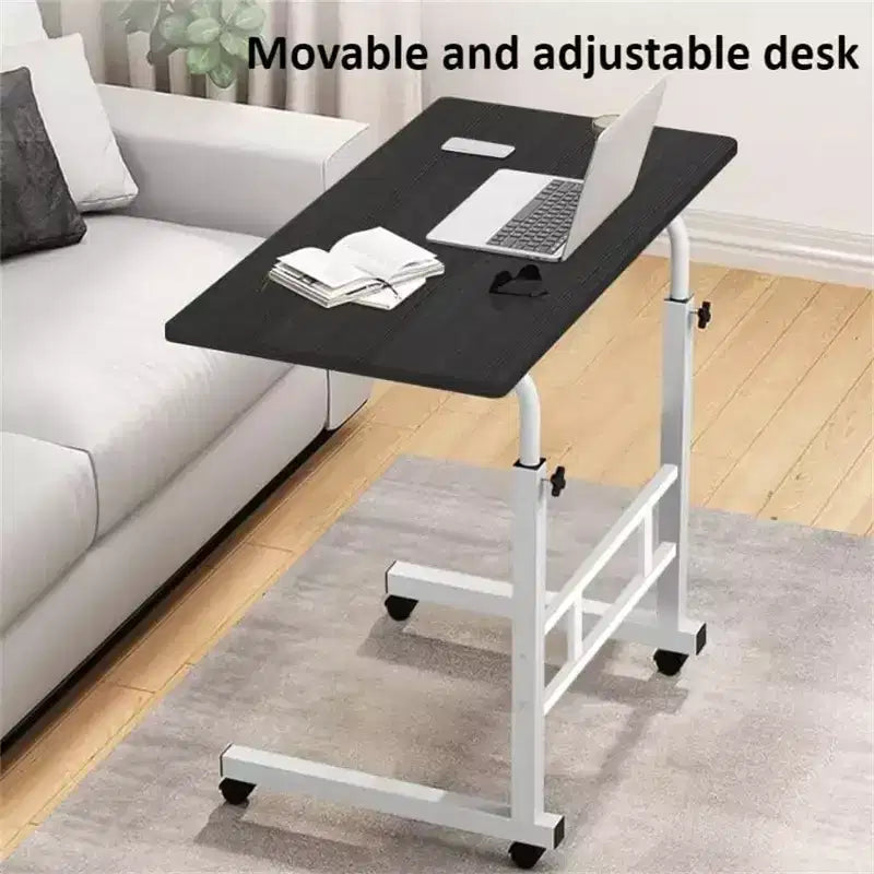 Standing Desk Adjustable Height, Mobile Stand Up Desk with Wheels, Small Computer Desk Rolling Desks, Portable Laptop Desk Home Office Desks