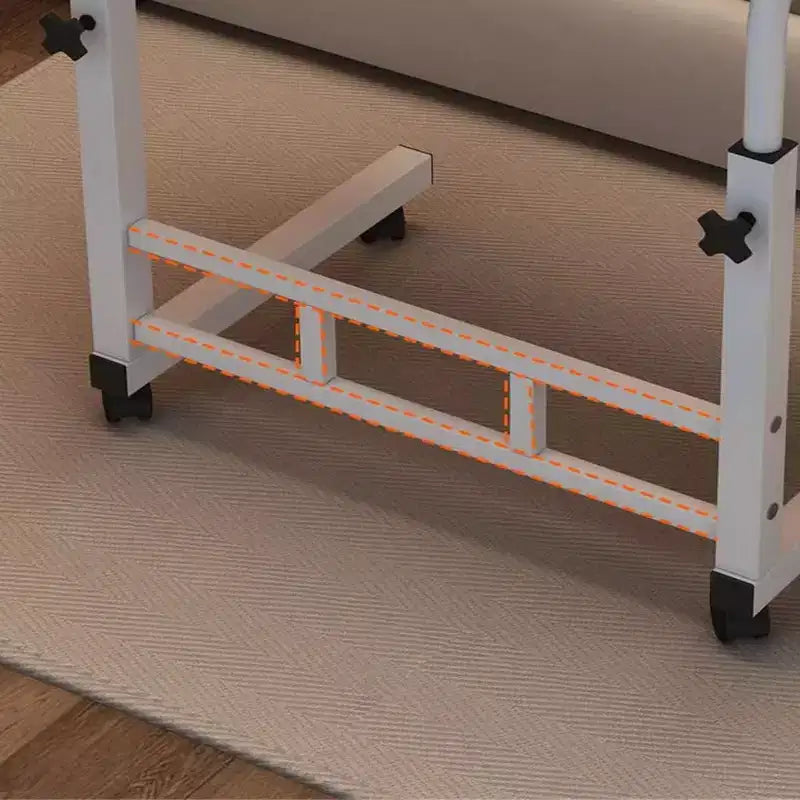 Standing Desk Adjustable Height, Mobile Stand Up Desk with Wheels, Small Computer Desk Rolling Desks, Portable Laptop Desk Home Office Desks