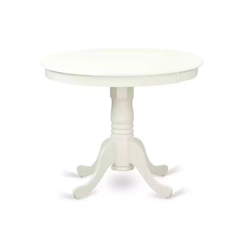 HomeStock Belmont Kitchen Table Set- Table Plus 2 Dining Chairs, Linen White