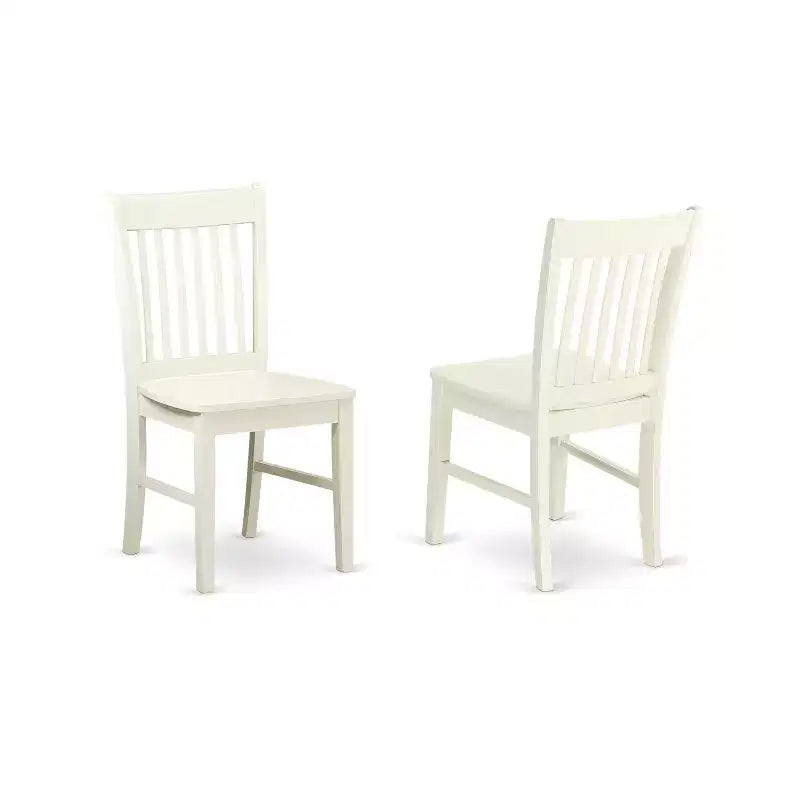 HomeStock Belmont 5 Piece dining for 6-Dining room table and 2 Chairs and 2 Benches in Linen White