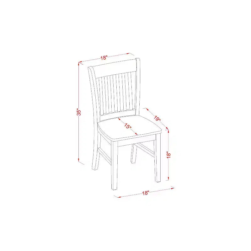 HomeStock Belmont 5 Piece dining for 6-Dining room table and 2 Chairs and 2 Benches in Linen White