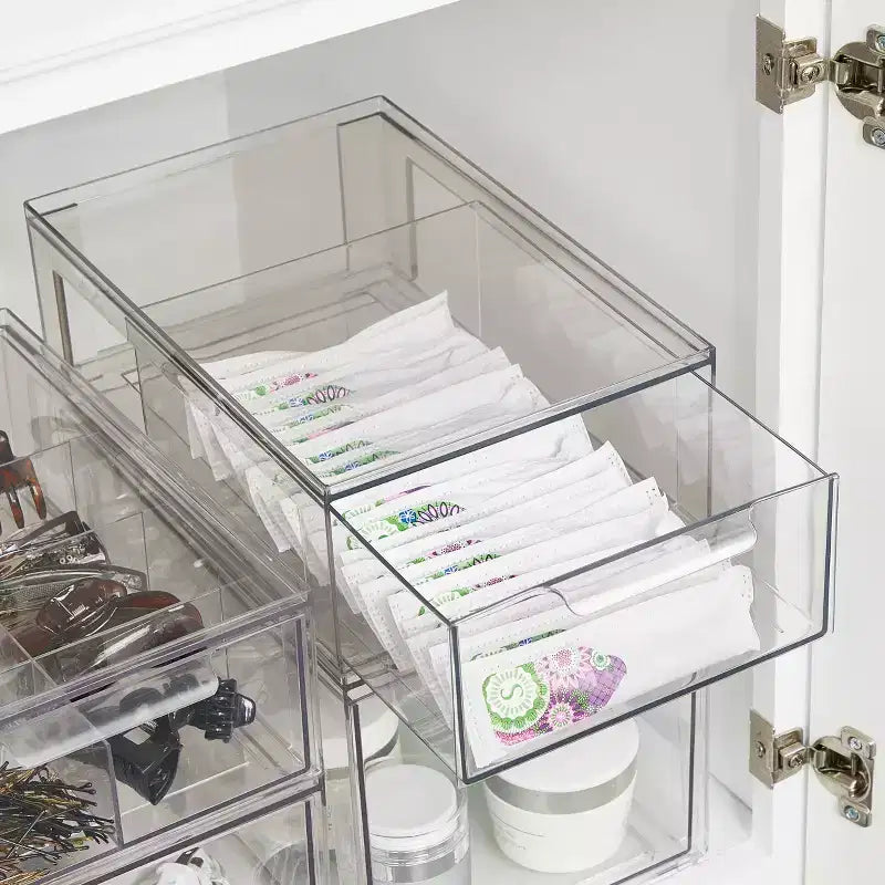 Stackable Pull-Out Sliding Storage Drawer