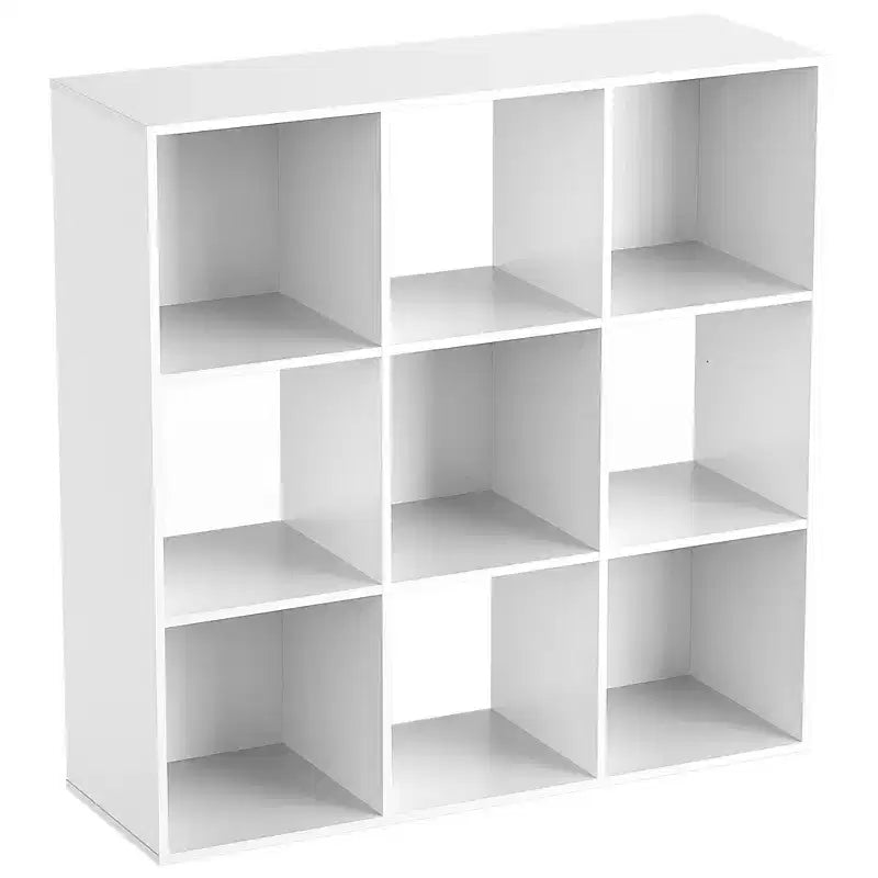 JIONJOY 9 Cube Storage Organizer  36 Inch Tall Vertical Bookshelf with Removable Back Panels, Heavy-Duty Open Shelving