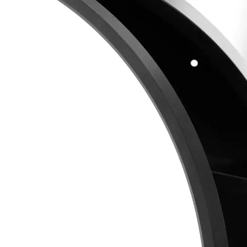 PexFix 24 in Round Black Medicine Cabinet with Mirror Surface Mount Metal Frame Bathroom Cabinet Wall Mounted Vanity Mirror Detachable Shelves