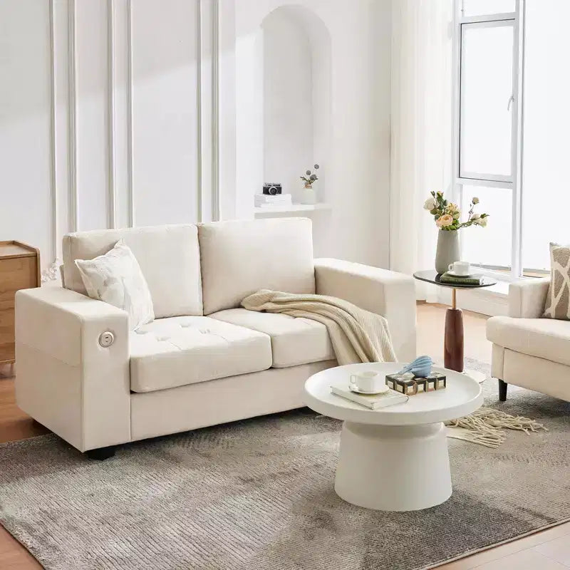 Cloud Couch, 70'' Oversized Mid Century Chenille Sofa with USB Ports - No Assembly, Deep Seat for Living Room Office