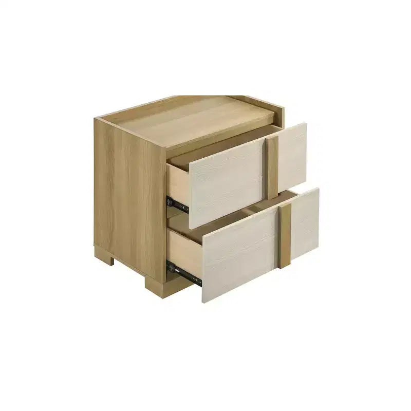 Coaster,Hyland 2-drawer Nightstand Bedside Table Natural