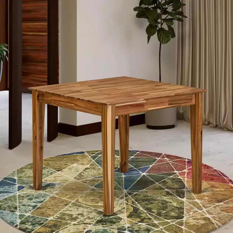 HomeStock Modern Wood Kitchen Table