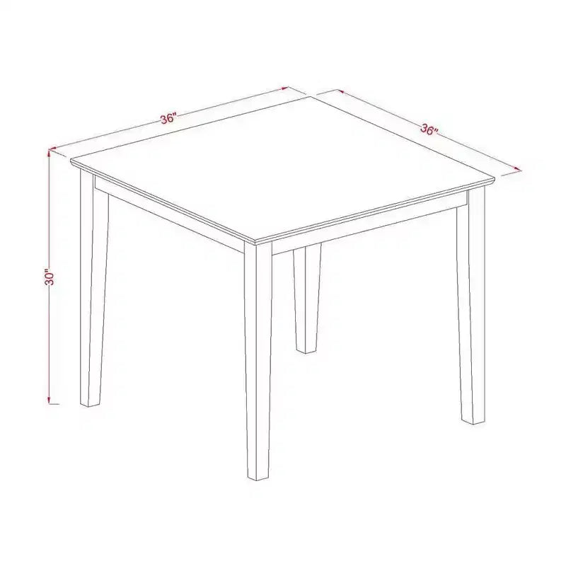 HomeStock Modern Wood Kitchen Table