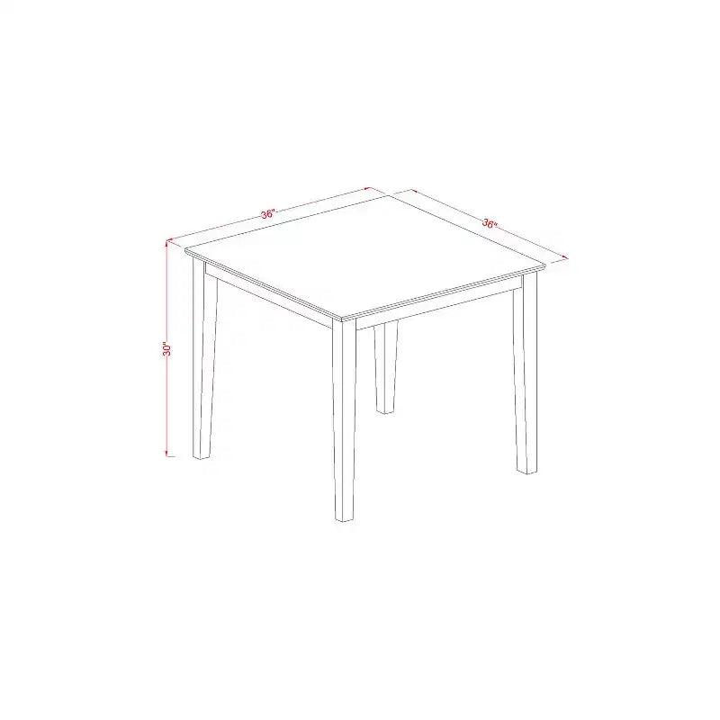 HomeStock Modern Wood Kitchen Table