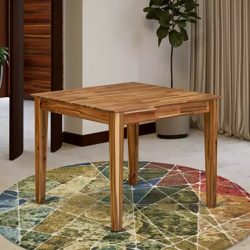 HomeStock Modern Wood Kitchen Table