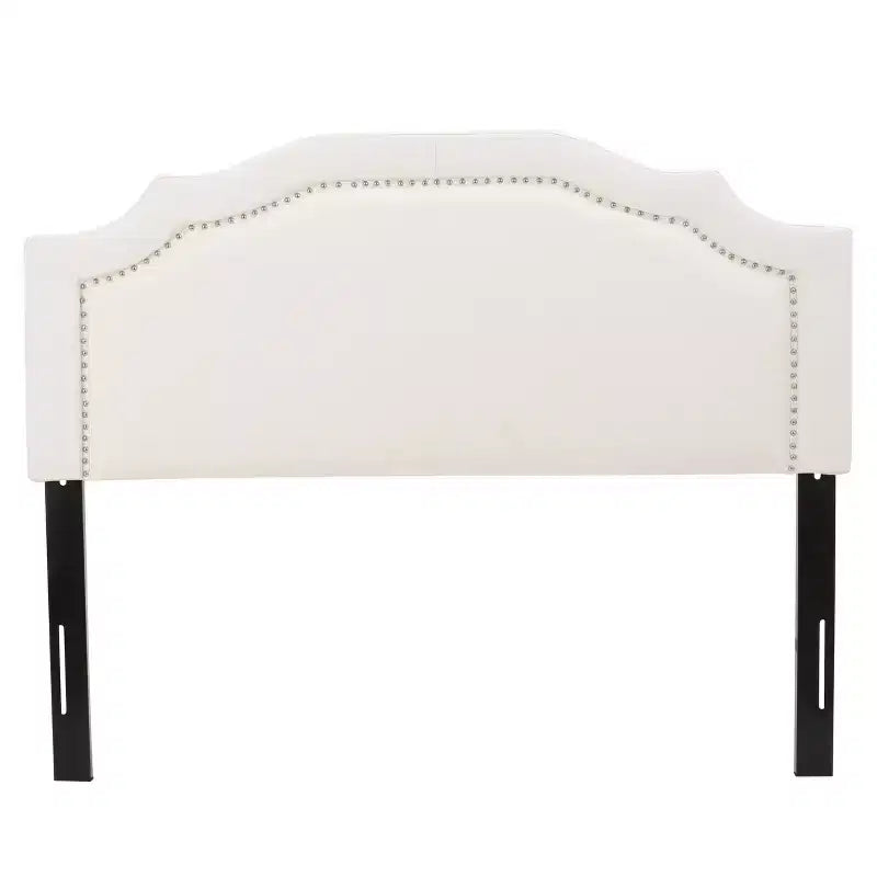 GDFStudio Charell Contemporary Fabric Upholstered Beveled Full/Queen Headboard