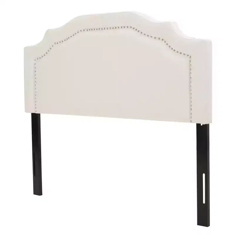 GDFStudio Charell Contemporary Fabric Upholstered Beveled Full/Queen Headboard