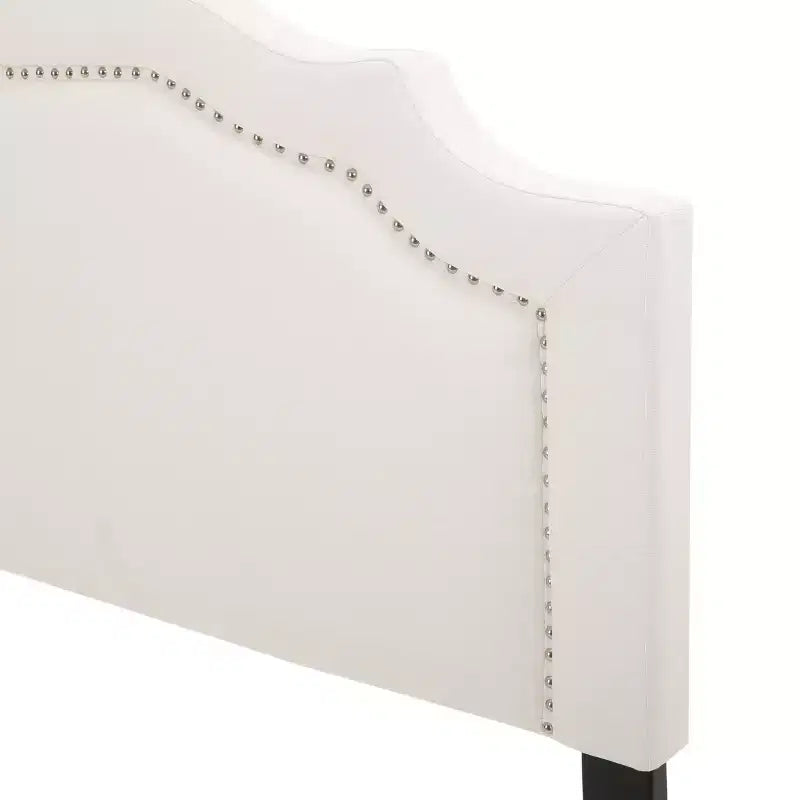 GDFStudio Charell Contemporary Fabric Upholstered Beveled Full/Queen Headboard