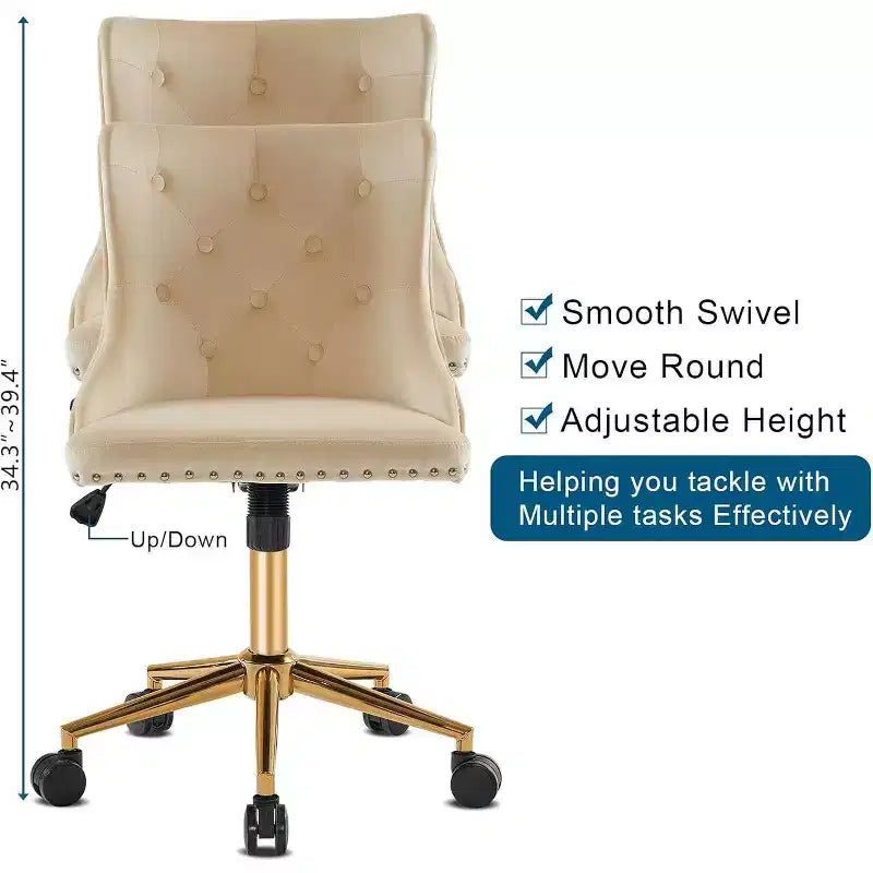 Karl Home | Task Chair Office Desk Chair Make Up Chair With Wheels