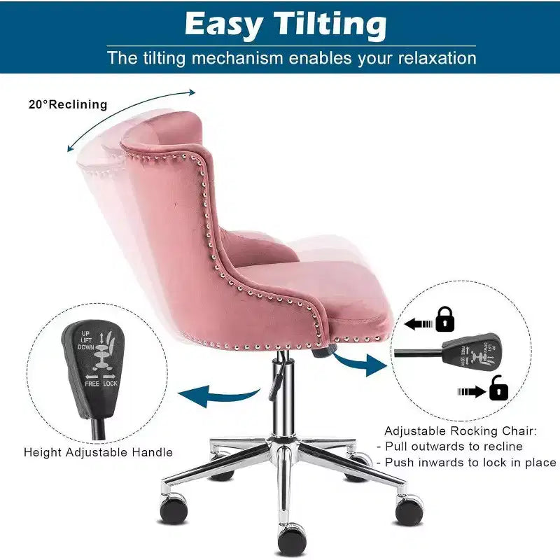 Karl Home | Task Chair Office Desk Chair Make Up Chair With Wheels