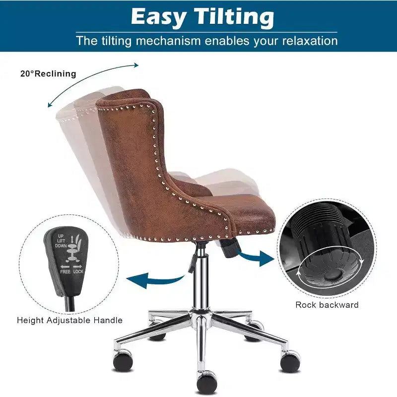 Karl Home | Task Chair Office Desk Chair Make Up Chair With Wheels