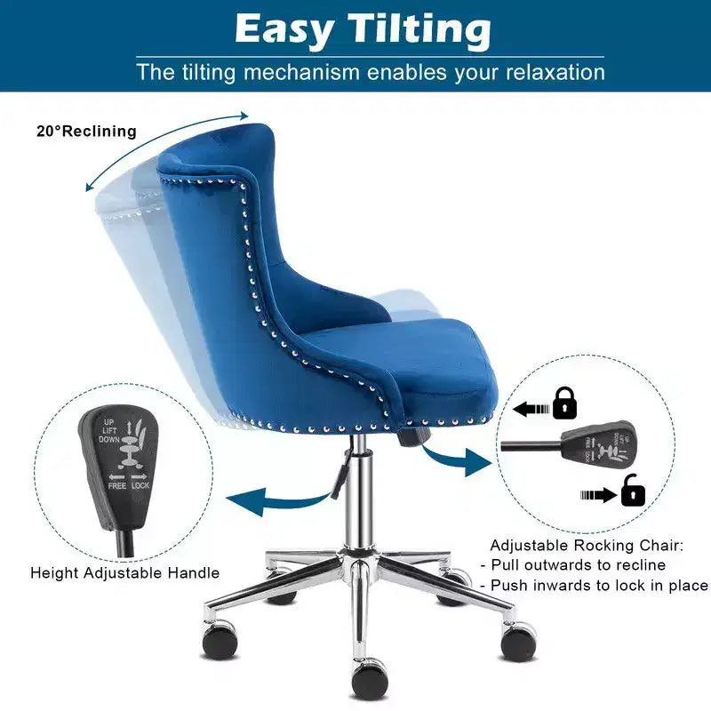 Karl Home | Task Chair Office Desk Chair Make Up Chair With Wheels