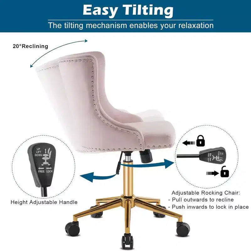 Karl Home | Task Chair Office Desk Chair Make Up Chair With Wheels