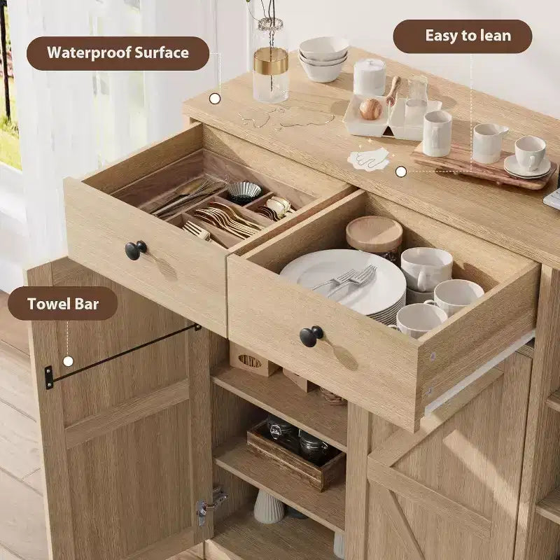 Acekool Shoe Storage Cabinet - Modern Organizer with Doors, Adjustable Shelves for Entryway, Holds 18-24 Pairs, Natural